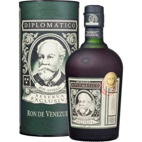 Ron Diplomatico Reserva Exclusiva Rom 70 cl. 40% i flot gaverør