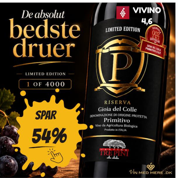 Tre Pini Gioia del Colle Primitivo Riserva 2022 17% 