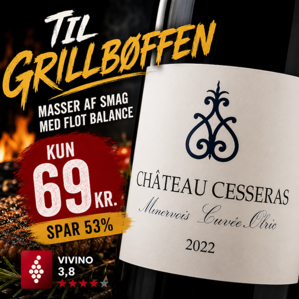 Chateau Cesseras Minervois Cuvee Olric 2022 14,5%