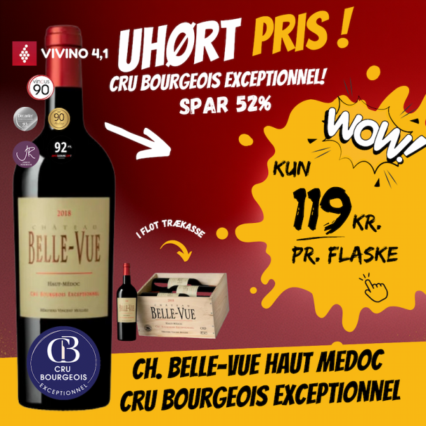 Ch. Belle-Vue Haut Medoc Cru Bourgeois Exceptionnel 2018 75 cl. 14%