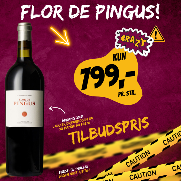 PINGUS Flor de Pingus 2015 Peter Sisseck SPANSK VIN VIN MED MERE .DK
