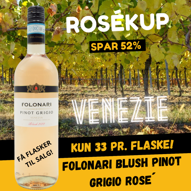 Folonari Blush Pinot Grigio Rose´  2023 75 cl. 