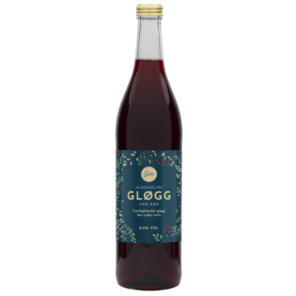 Gestus rd Glgg med br alkoholfri 70 cl. 0,0%