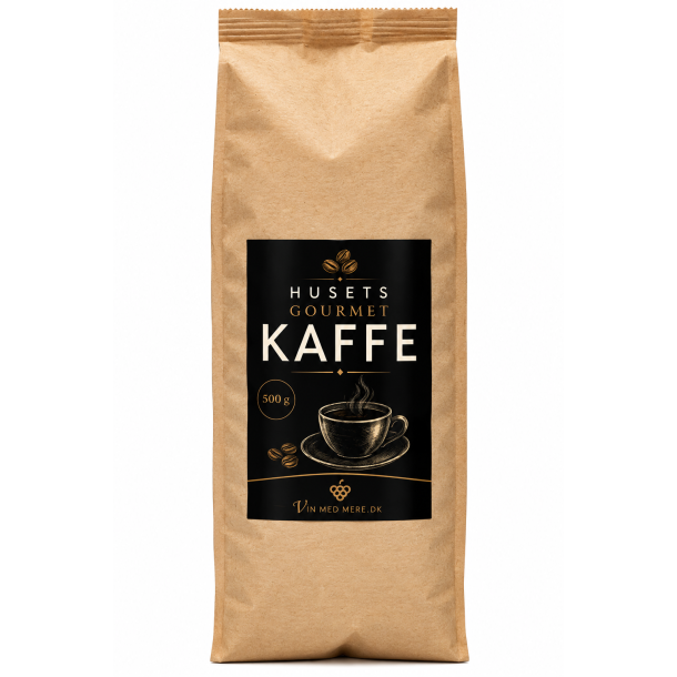 Husets Gourmet Kaffe 500 gram - Hele b�nner 