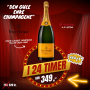 *24 TIMERS TILBUD* Veuve Clicquot Champagne Yellow Label Brut 75 cl. - 12%