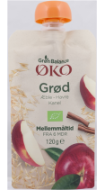 Grøn Balance Økologisk Grød havre/æble/kanel 120 g fra 6 mdr.