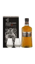 Highland Park 12 års Whisky + 2 glas 70 cl. - 40%