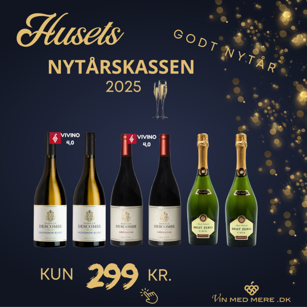 Nytrskassen 2025 - 6 flasker RIGTIG dejlig vin