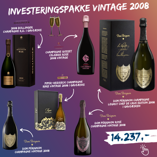 CHAMPAGNE INVESTERINGSPAKKE VINTAGE 2008