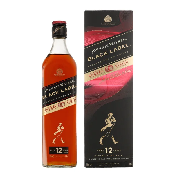 Johnnie Walker Black Label Sherry Finish 12 rs Whisky 70 cl. - 40%