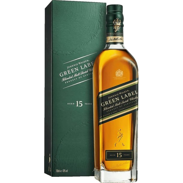 Johnnie Walker Green Label 15 års Whisky 70 cl. - 43%