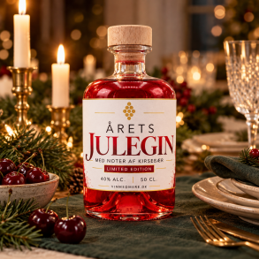 �rets julegin med noter af kirseb�r