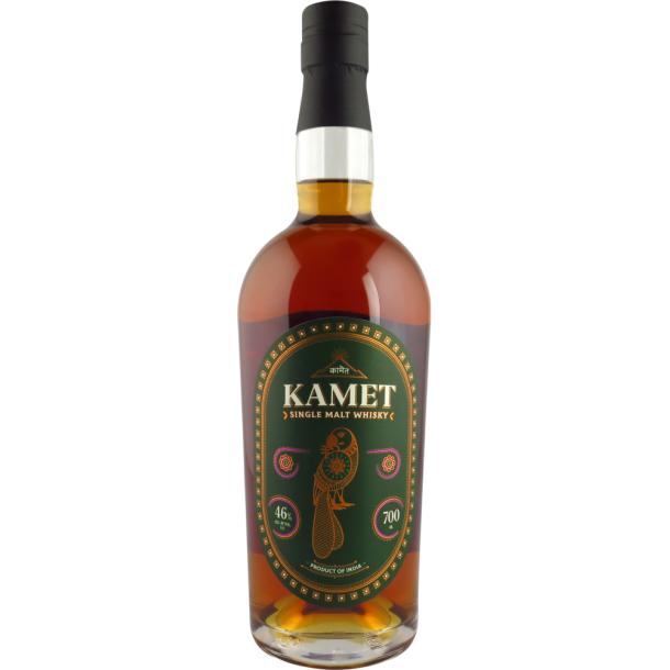 Kamet Single Malt Whisky fra Indien 46% 70 cl.