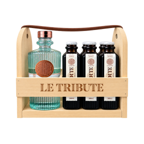 Le Tribute Gin 70 cl. inkl. 6 Le Tribute Tonic i flot tr�kasse
