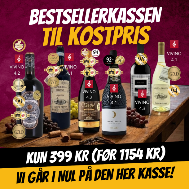 Bestseller Smagekasse - 6 flasker