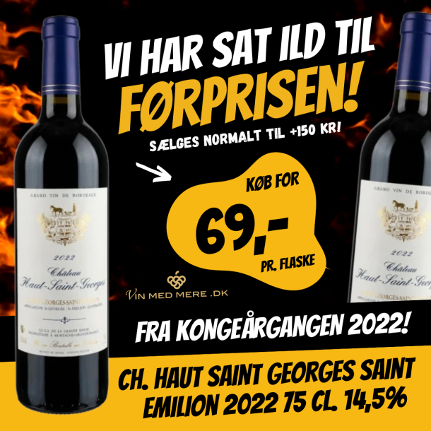 Ch. Haut Saint Georges Saint Emilion 2022 75 cl. 14,5%