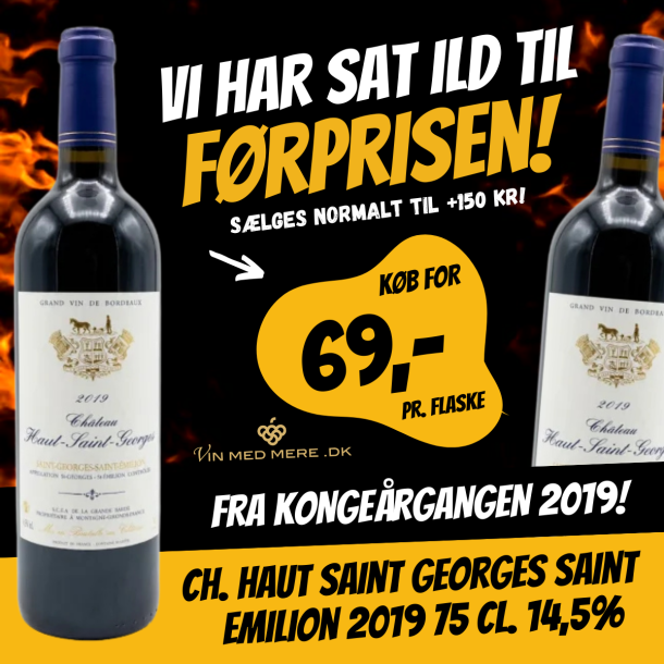 Ch. Haut Saint Georges Saint Emilion 2019 75 cl. 14,5%