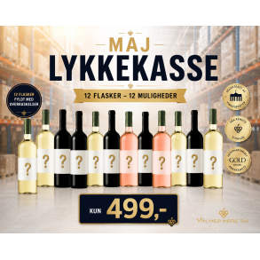 LYKKEKASSE MAJ - 12 flasker KUN 499 kr. 