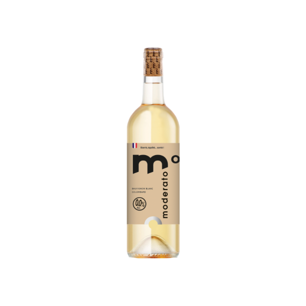 Moderato Sauvignon Blanc Colombard alkoholfri hvidvin 0,0% 75 cl.