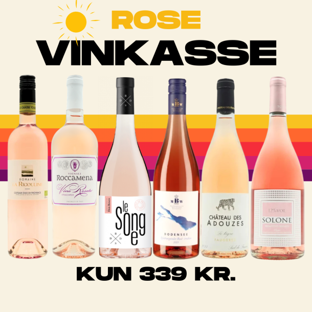 Ros� Smagekasse - 6 flasker KUN 339 kr.