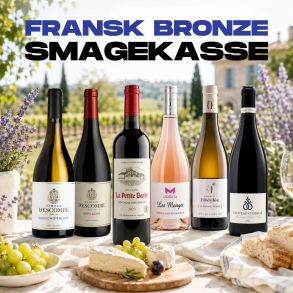FRANSK SMAGEKASSE BRONZE - 6 flasker - KUN 349 KR.
