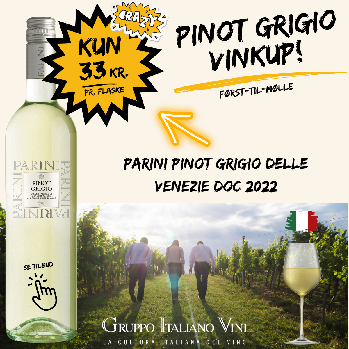 PARINI Pinot Grigio delle Venezie DOC 2022 - KUPPRIS - PINOT GRIGIO ...