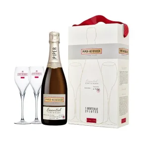 Piper-Heidsieck Champagne Essentiel Blanc de Blancs inkl. 2 glas 75 cl. - 12%