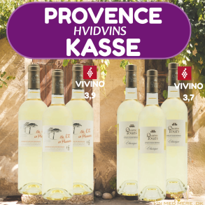 Hvid PROVENCE Kasse - 6 flasker KUN 399 kr.