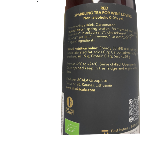 Acala Red Sparkling Tea  33 cl. - 0,0%