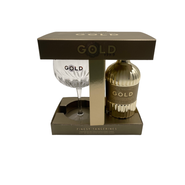 Gold 999.9 Gin + Flot Glas 70 cl. - 40%