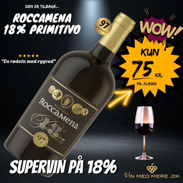 Roccamena Primitivo 18% Puglia 75 cl. 