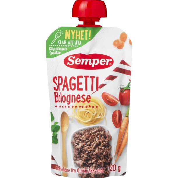 Semper Spaghetti Bolognese Klemmepose 6 mdr. 