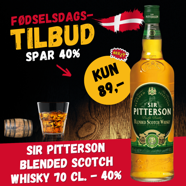 Sir Pitterson Blended Scotch Whisky 70 cl. 40 SKOTSK WHISKY VIN