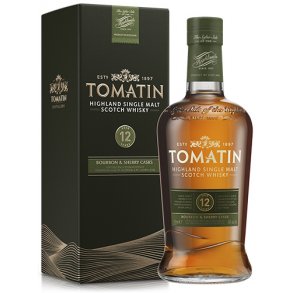 Tomatin 12 års Highland Single Malt Scotch Whisky 70 cl. - 43%