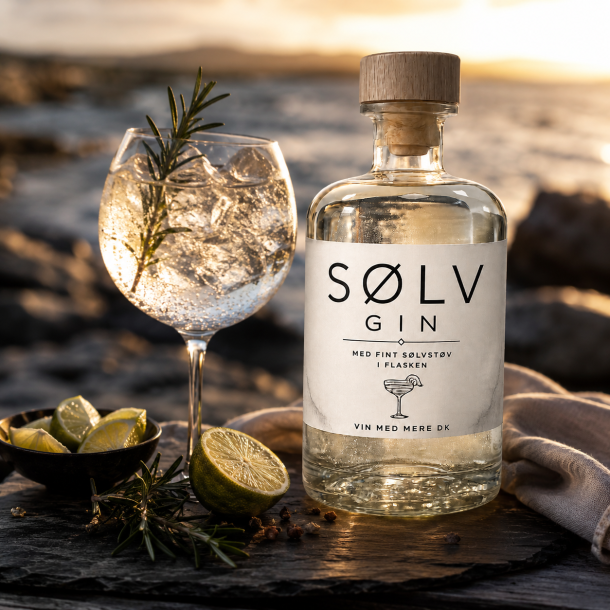 S�LV GIN -  Gin m. fint S�lvst�v 40% 50 CL.