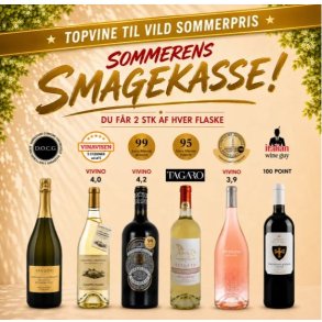 Sommerens smagekasse m. 12 vine