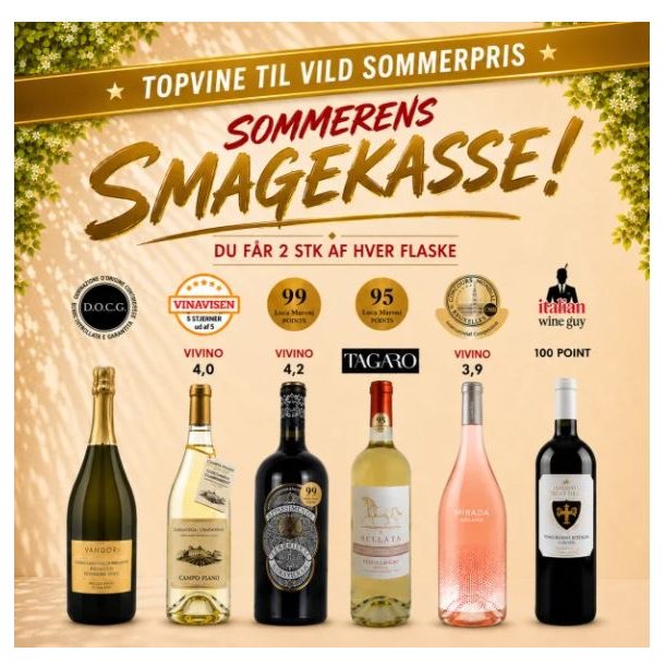 Sommerens smagekasse m. 12 vine