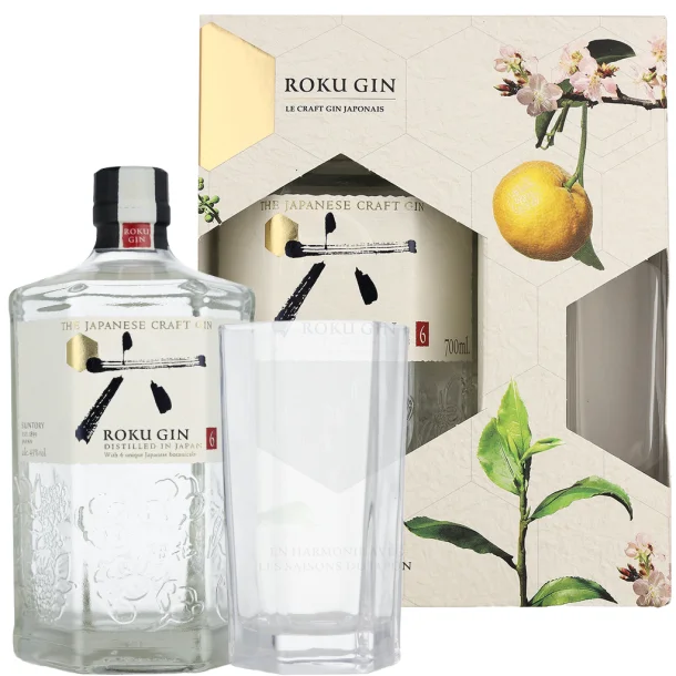 Suntory Roku Gin 6 Japan 70 cl. + glas - 43%