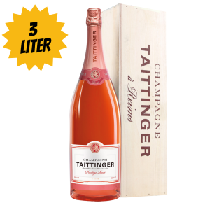 Champagne Taittinger Brut Prestige Ros 3 LITER i trkasse