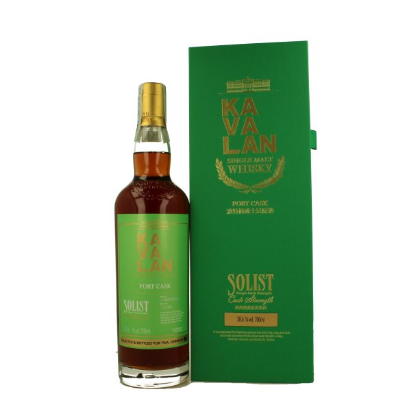 Kavalan Distillery Solist Porto Single Cask Whisky 70 cl. - 58,6%